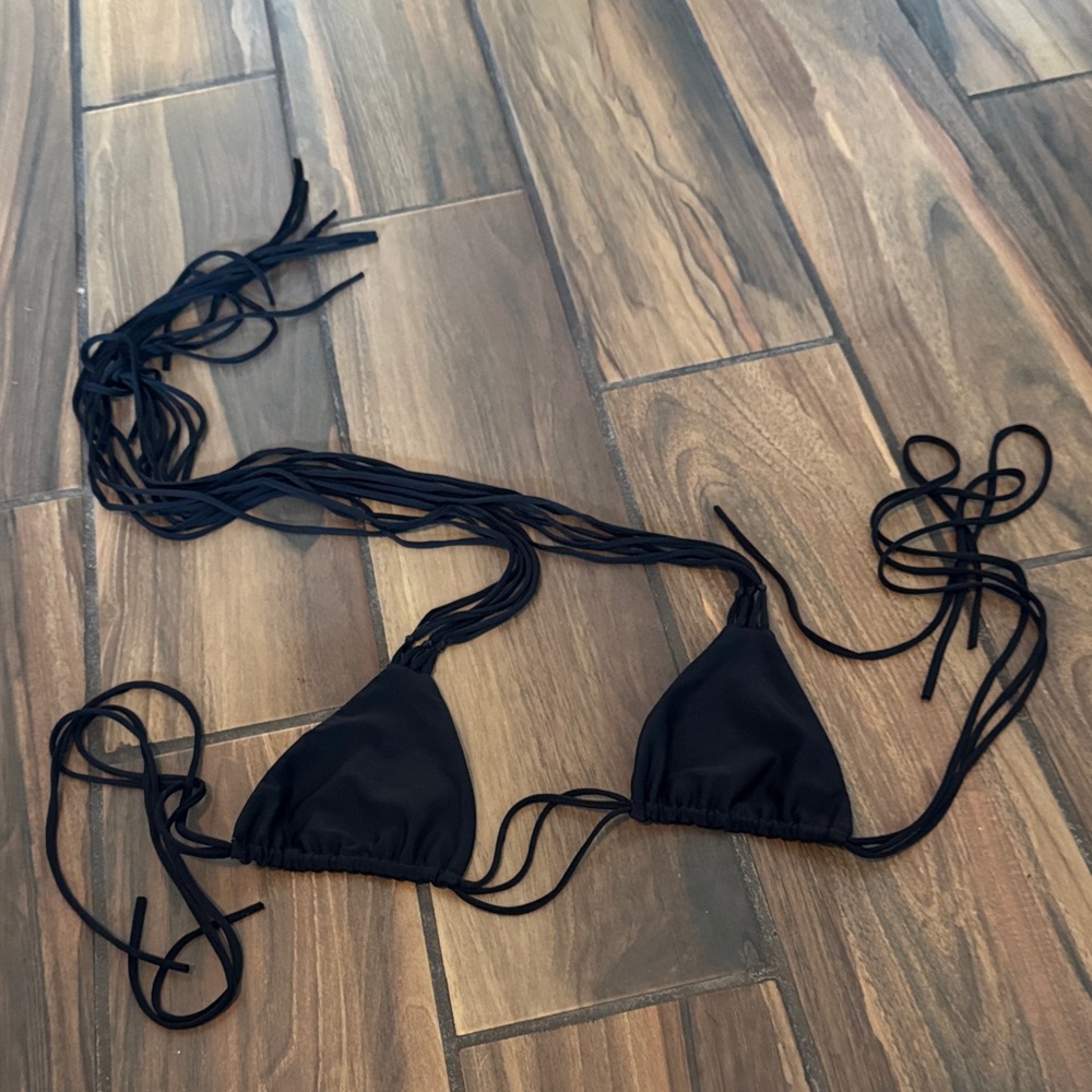 Mikoh Black Triangle Bikini Top
